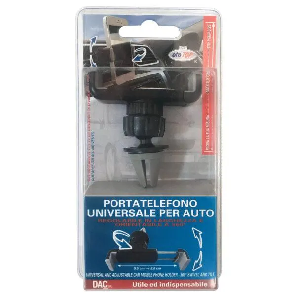 Portacellulare regolabile da presa aria