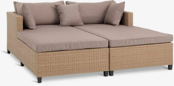 Lettino HALLING P179xL187 naturale