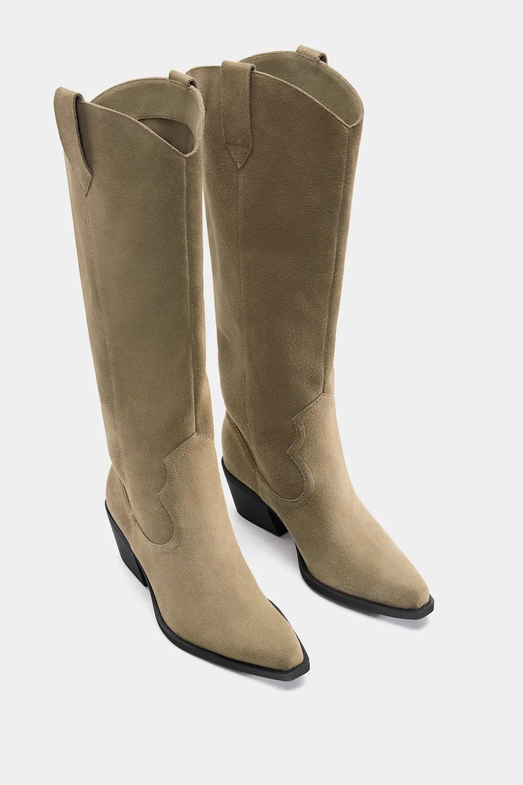 STIVALI AL GINOCCHIO COWBOY IN PELLE