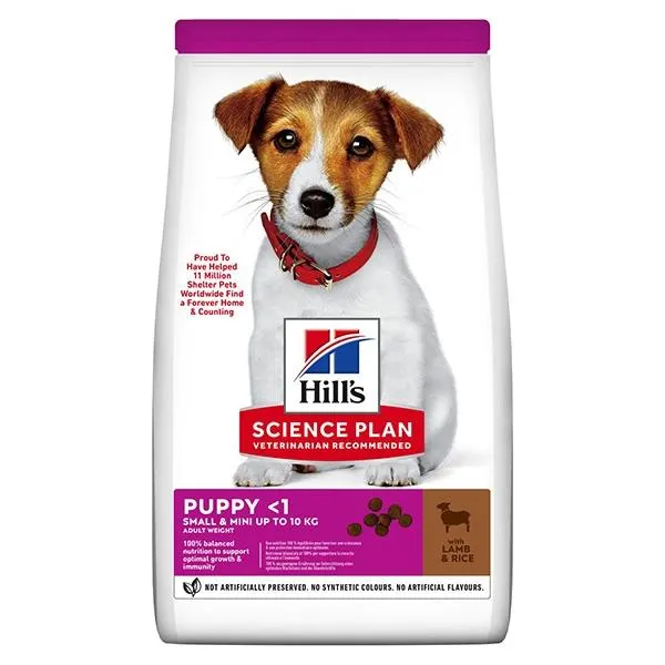 Hill's Pet Nutrition - Science Plan Small & Mini Puppy con Agnello con Riso
