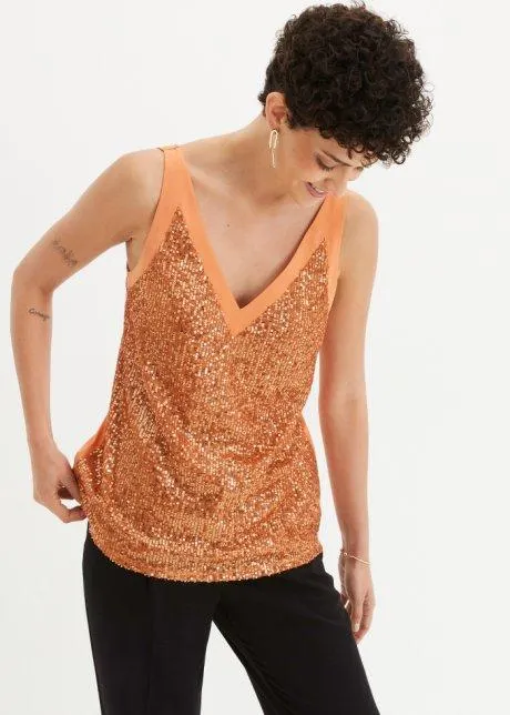 Top di paillettes