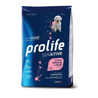 Prolife Sensitive Medium/Large Puppy Lamb & Rice