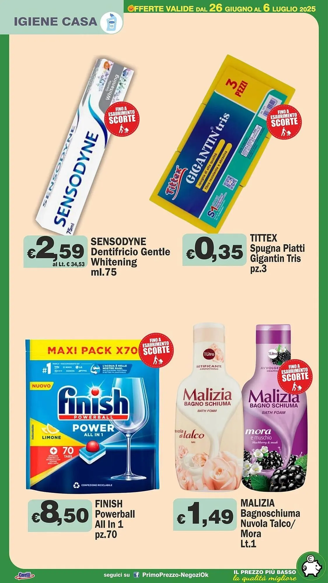 Volantino Primo Prezzo da 26 giugno a 6 luglio di 2025 - Pagina del volantino 25