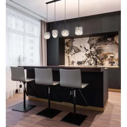 Sospensione Attila 4 luci 1100x185x1200 mm