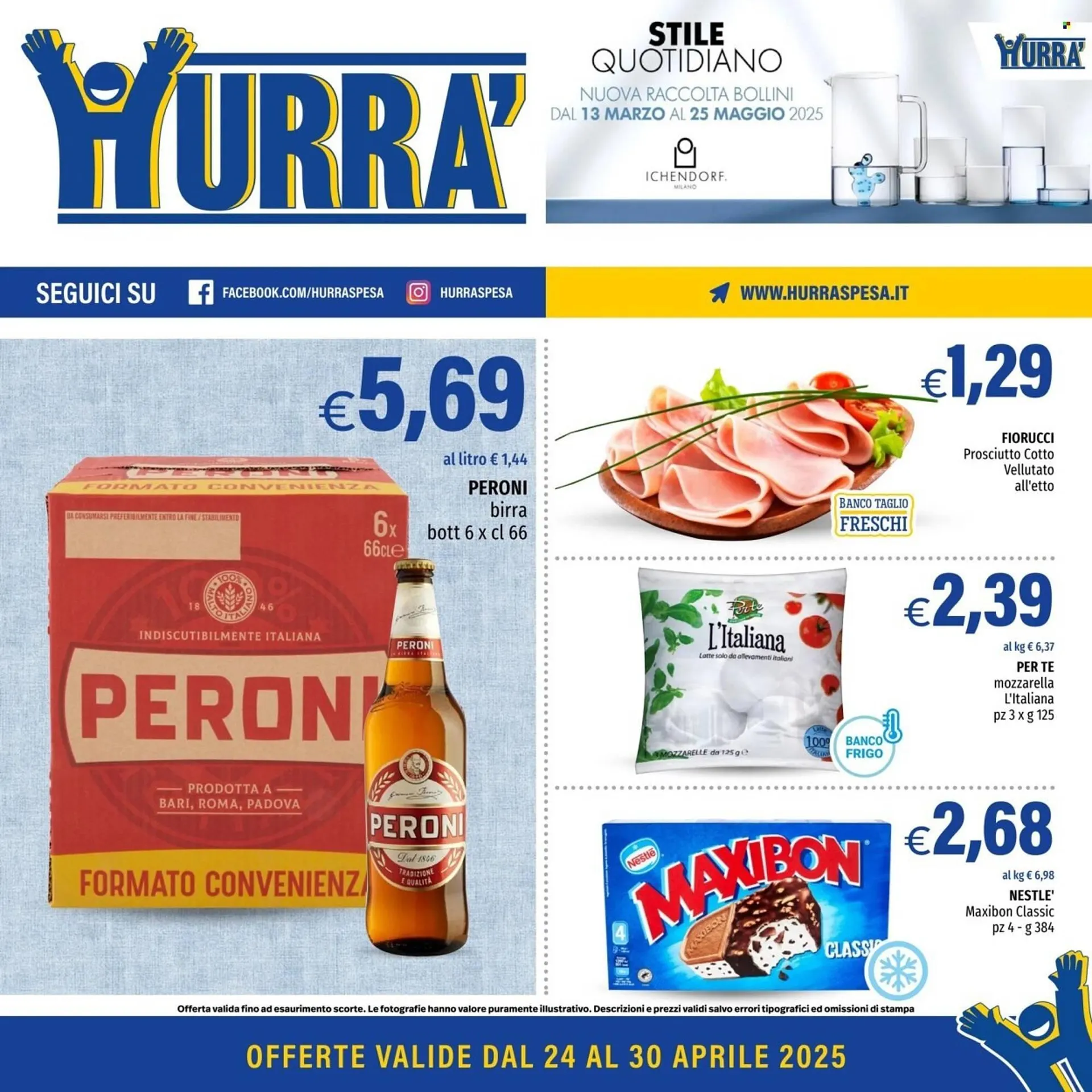 Volantino Hurrà da 24 aprile a 30 aprile di 2025 - Pagina del volantino 1
