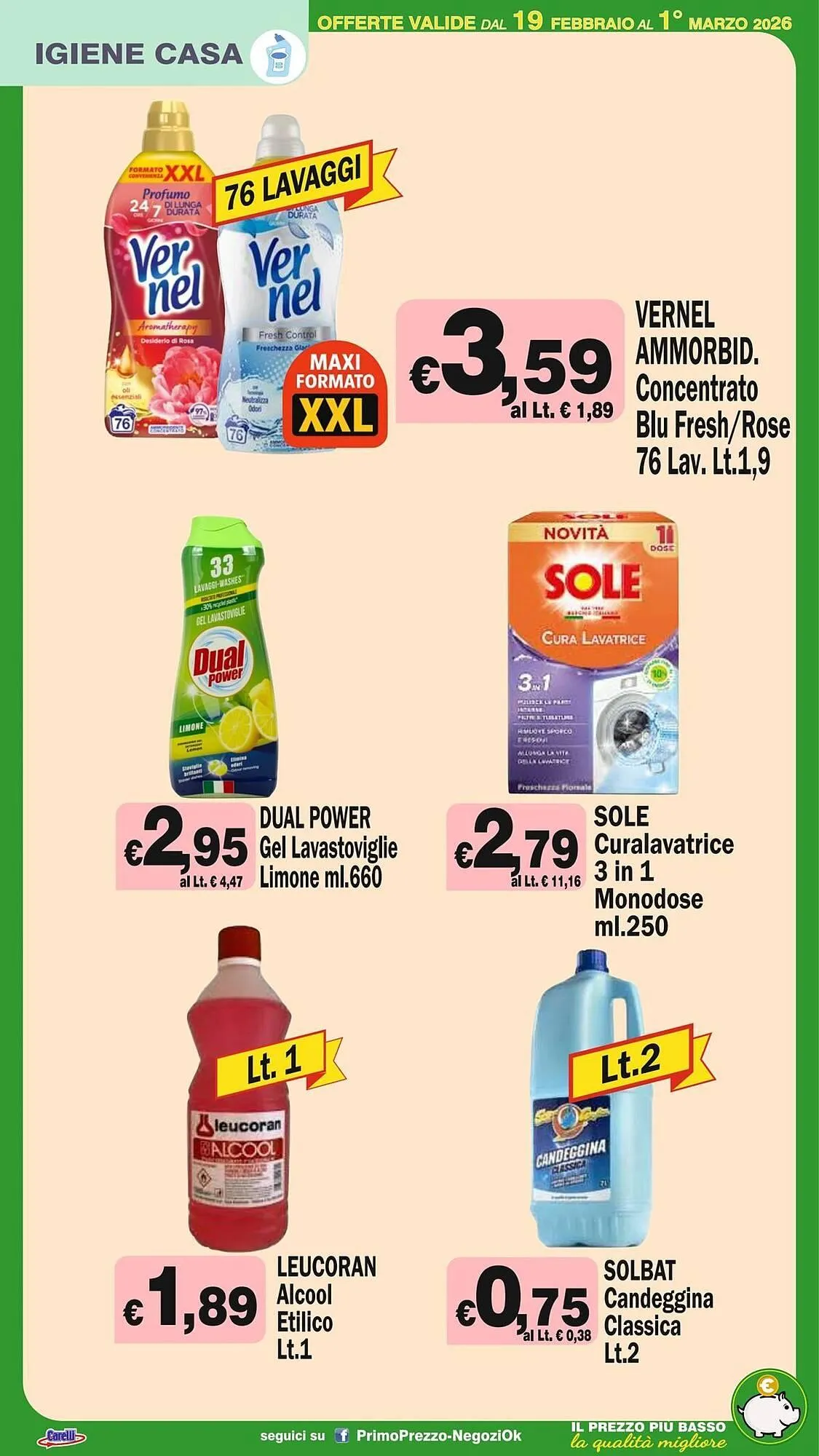 Volantino Primo Prezzo da 19 febbraio a 1 marzo di 2026 - Pagina del volantino 24