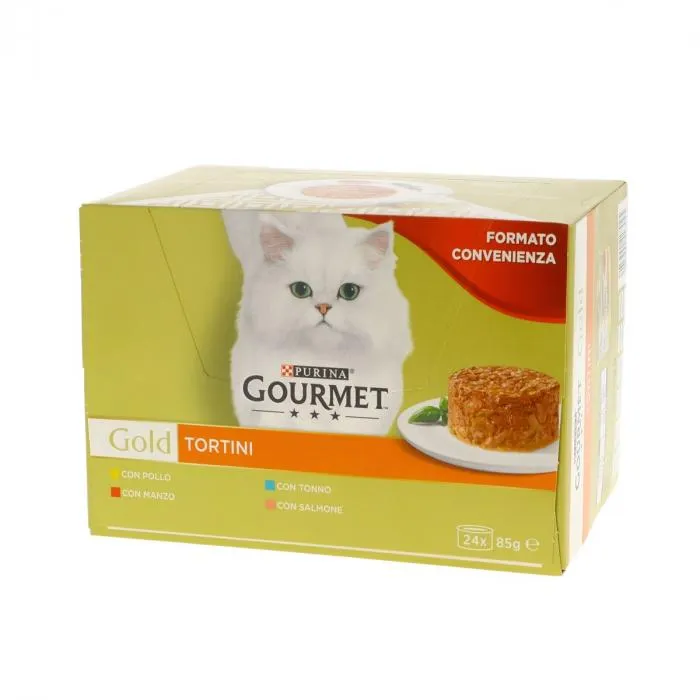 Gourmet Gold Tortini per gatti Pack 24x85g