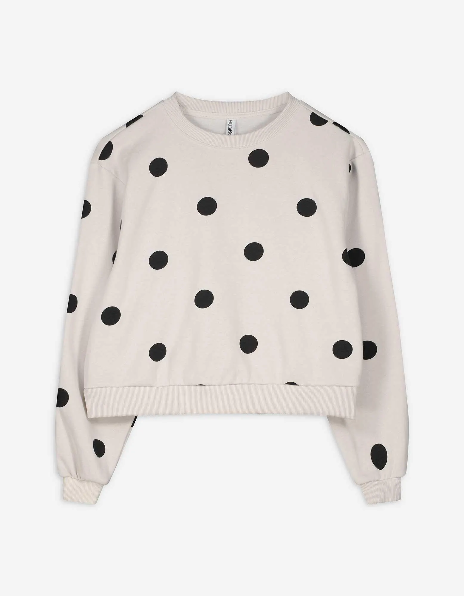 Felpa - Motivo a pois - beige