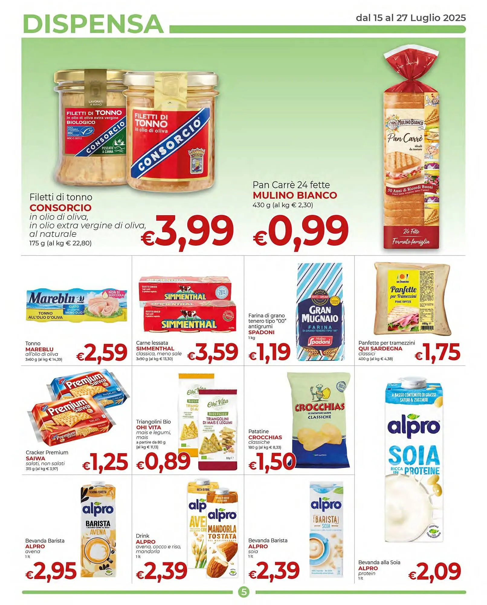 Volantino Supermercati Nonna Isa da 15 luglio a 27 luglio di 2025 - Pagina del volantino 5