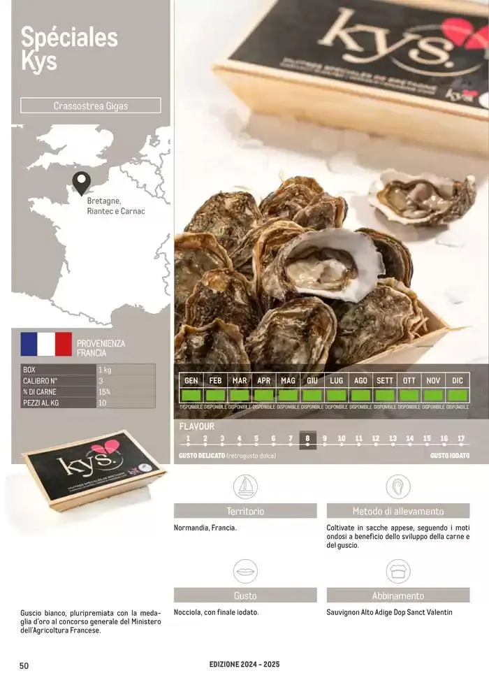 Catalogo Frutti di mare da 2 gennaio a 31 luglio di 2025 - Pagina del volantino 50