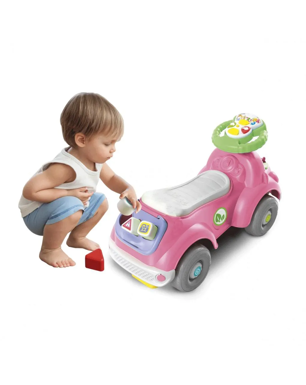 Baby clementoni – sofia pronti via 3 in 1, macchinina primi passi