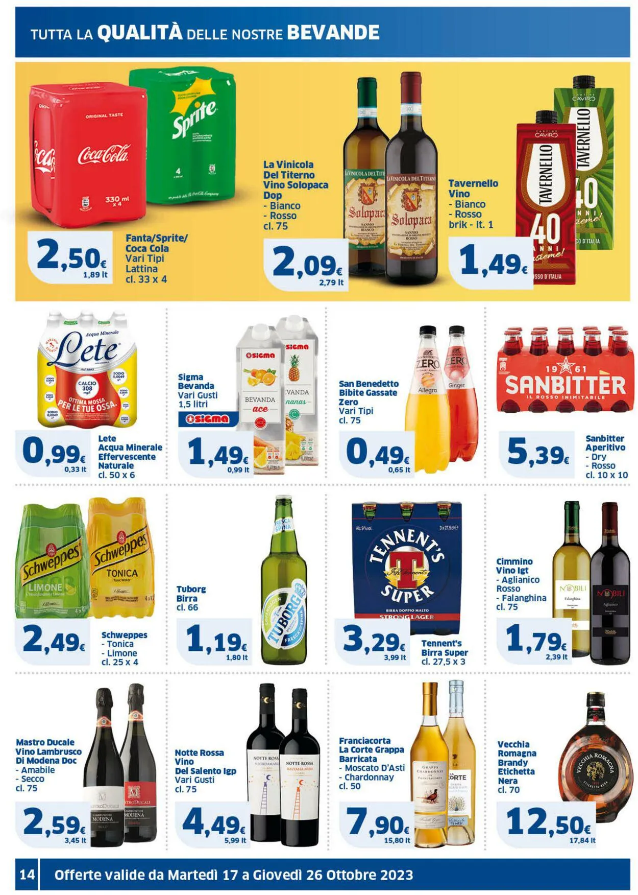 Sigma - Napoli Volantino attuale da 17 ottobre a 26 ottobre di 2023 - Pagina del volantino 14