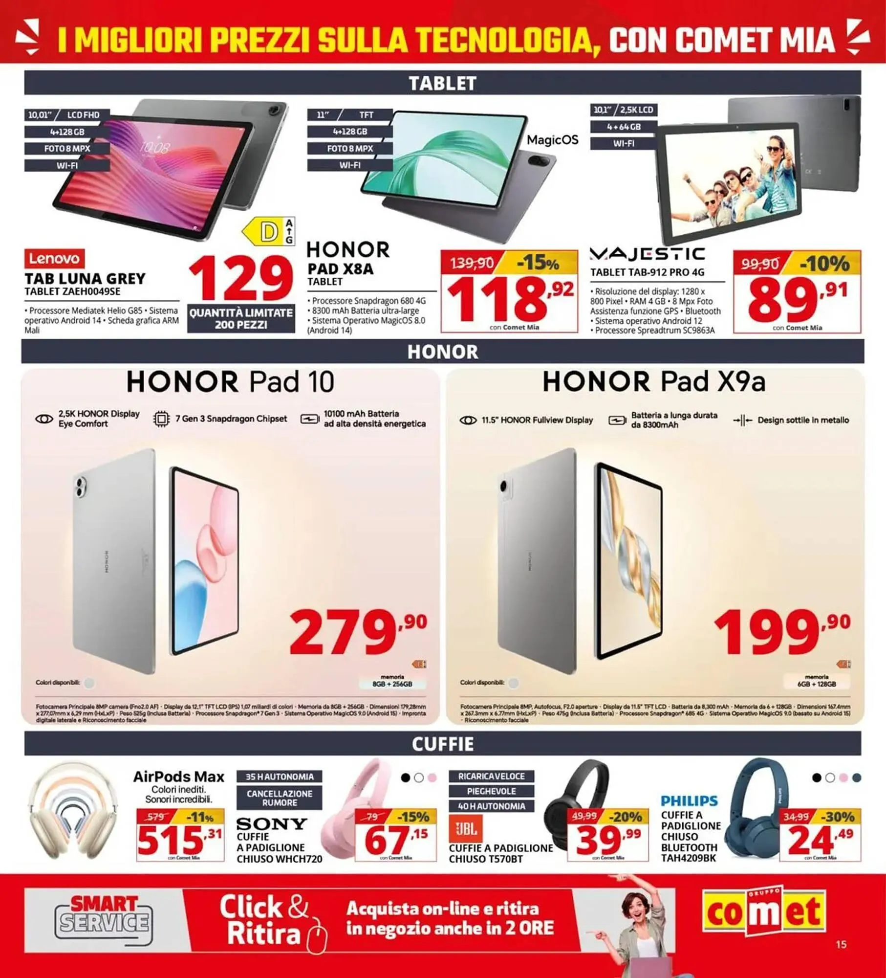 Volantino Comet da 19 marzo a 8 aprile di 2026 - Pagina del volantino 15