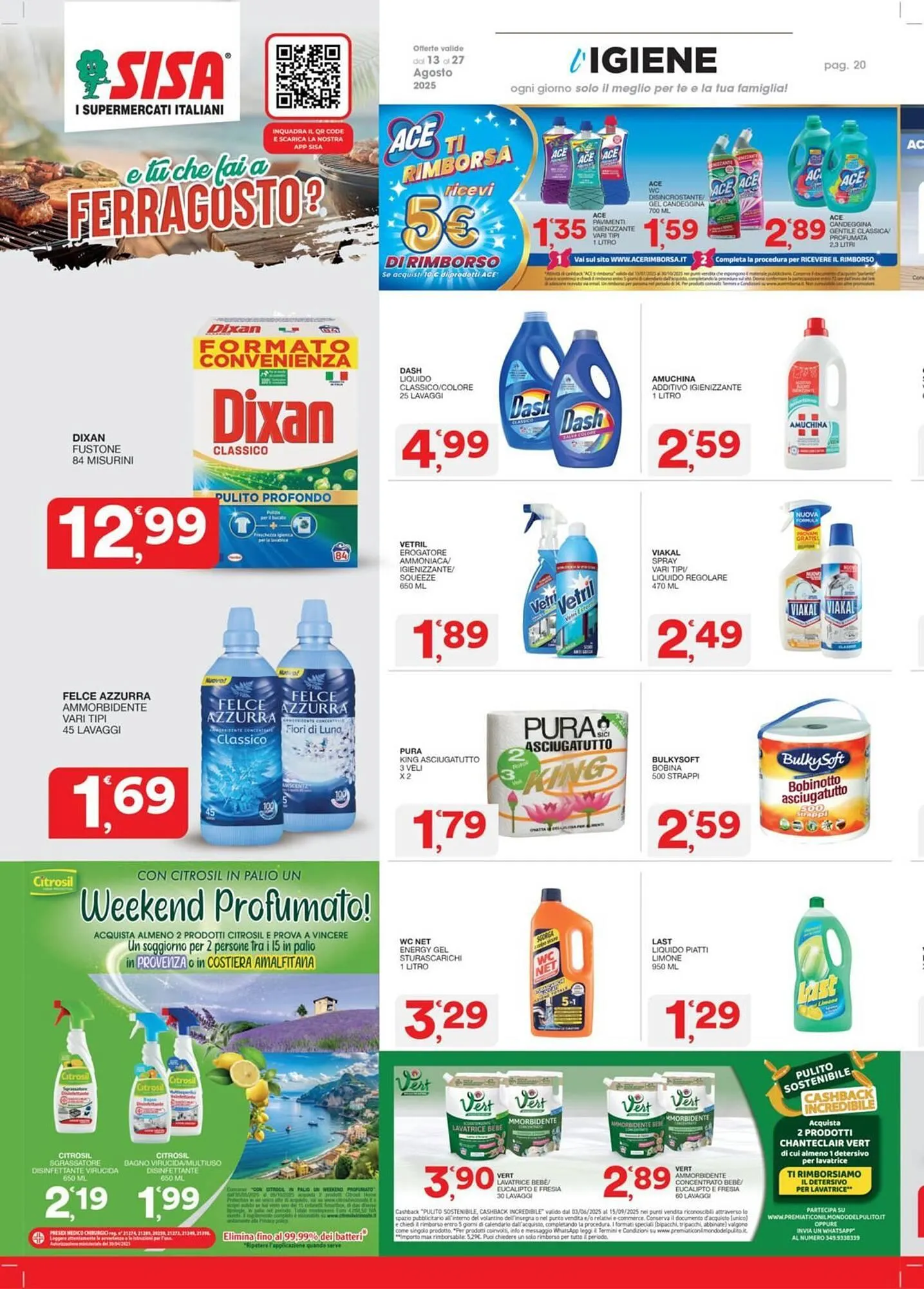 Volantino Sisa da 13 agosto a 27 agosto di 2025 - Pagina del volantino 20