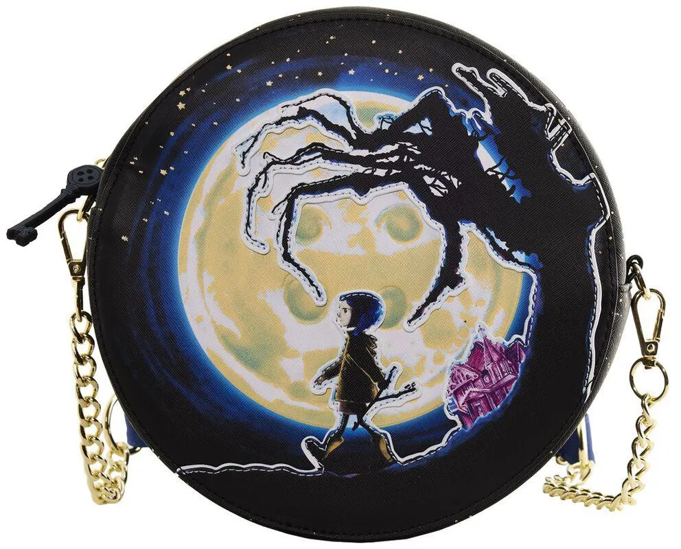 Coraline Loungefly - Moon (glow in the dark) | Borsa a tracolla | multicolore