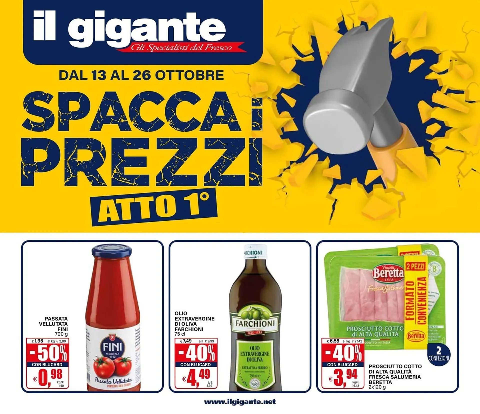 Volantino Il Gigante da 13 ottobre a 26 ottobre di 2025 - Pagina del volantino 1