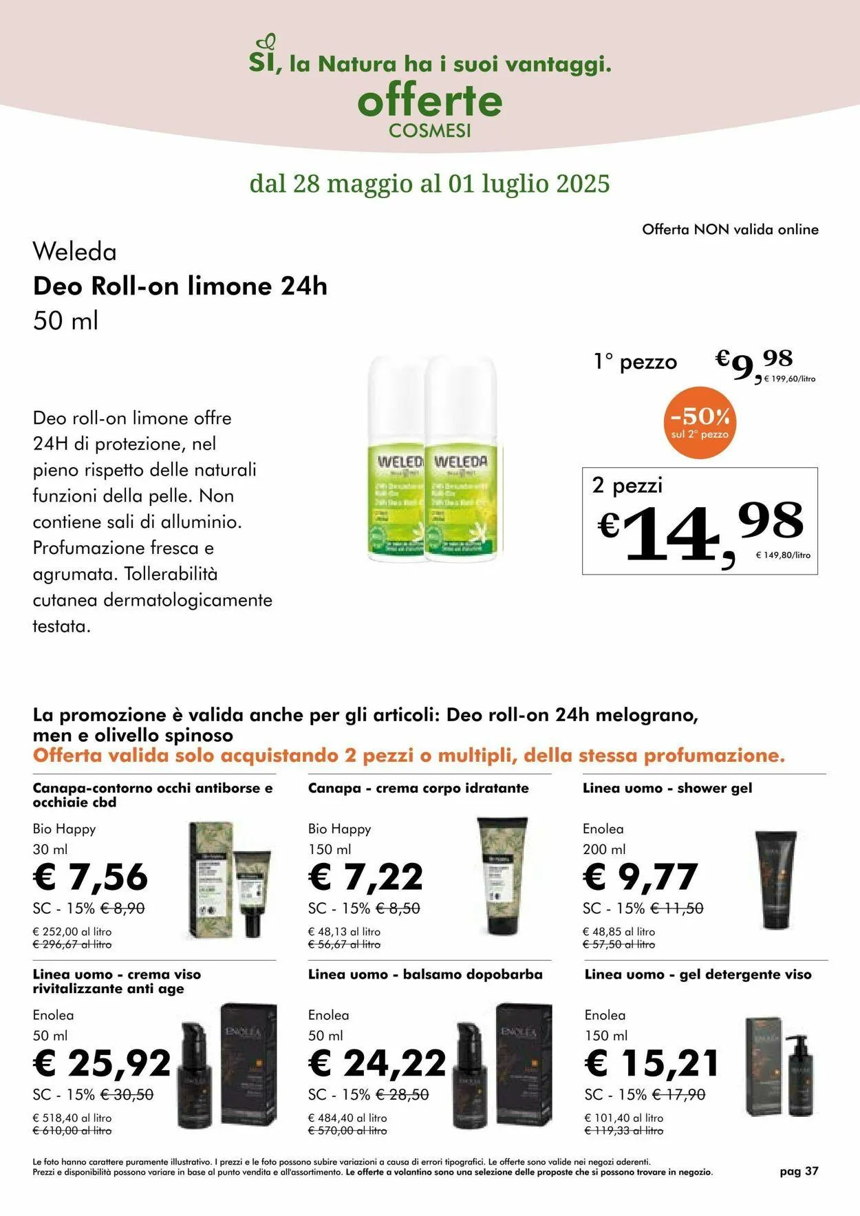 Natura Sì Volantino attuale da 22 luglio a 5 agosto di 2025 - Pagina del volantino 37