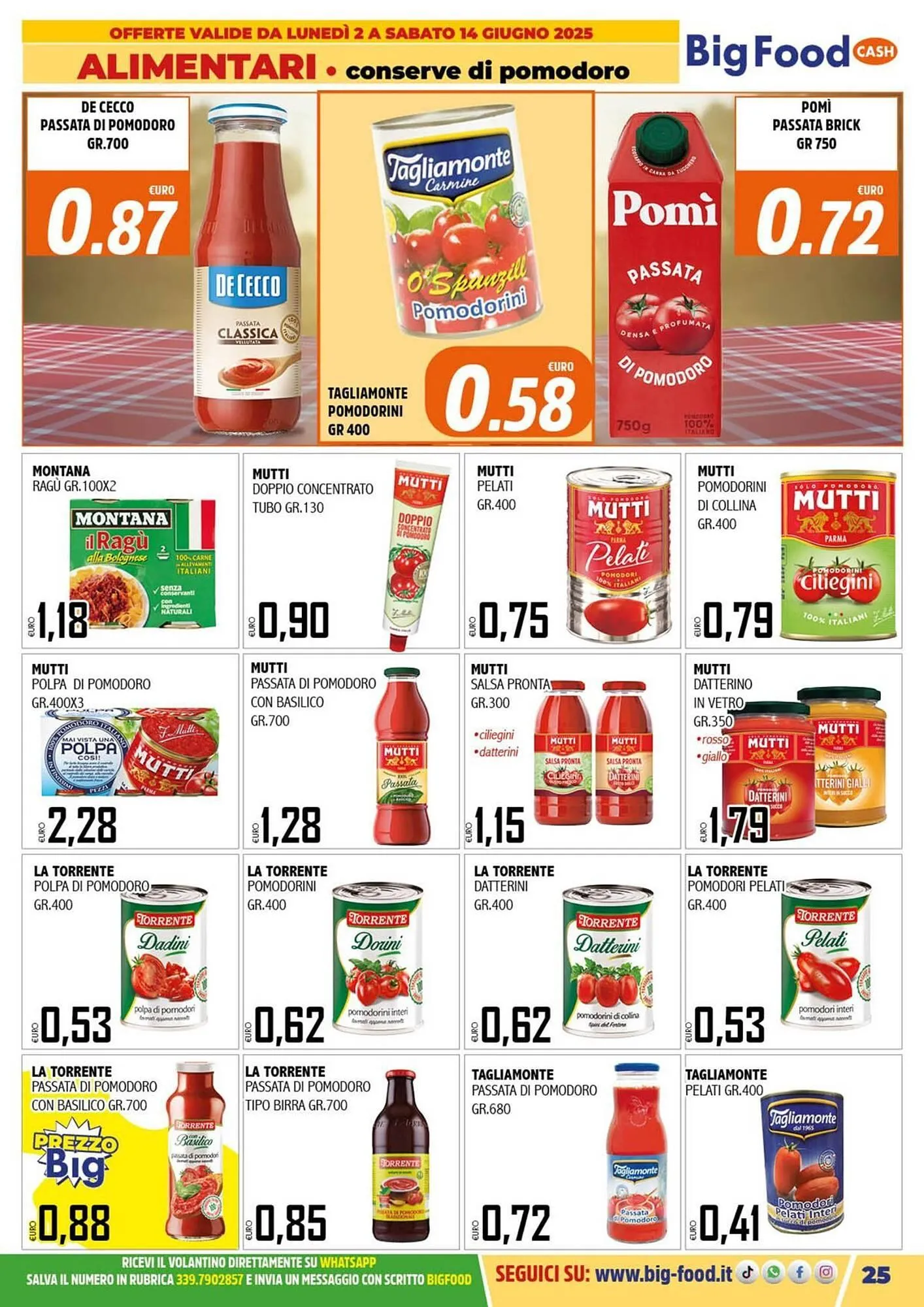 Volantino Big Food da 2 giugno a 14 giugno di 2025 - Pagina del volantino 25