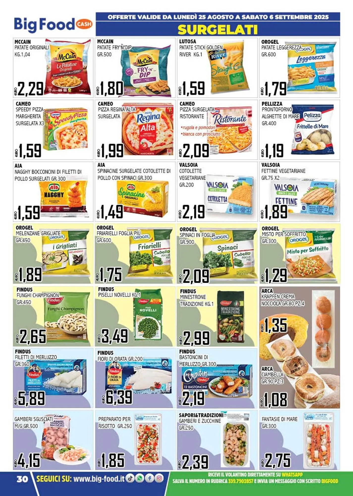 Volantino Big Food da 25 agosto a 6 settembre di 2025 - Pagina del volantino 30