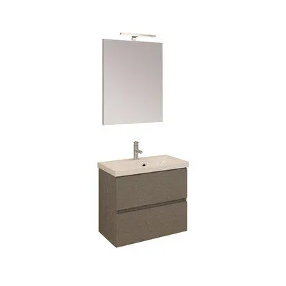 Composizione bagno 60x39 cm grigio larice