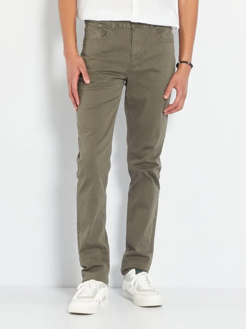 Pantaloni slim L38 +195cm - KAKI