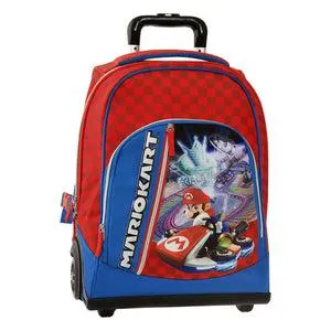 Zaino Trolley Mario kart Premium Blu/rosso