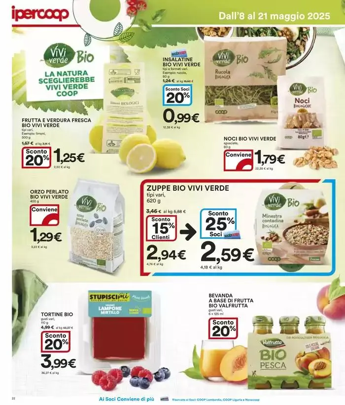 Grandi marche 30% 40% 50% da 8 maggio a 21 maggio di 2025 - Pagina del volantino 22