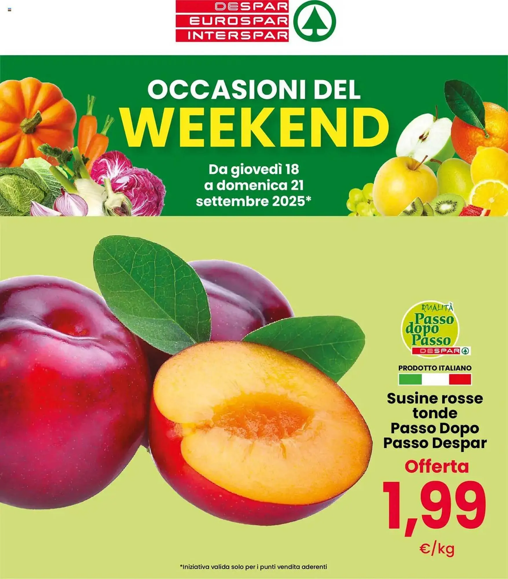 Volantino Interspar da 18 settembre a 21 settembre di 2025 - Pagina del volantino 1