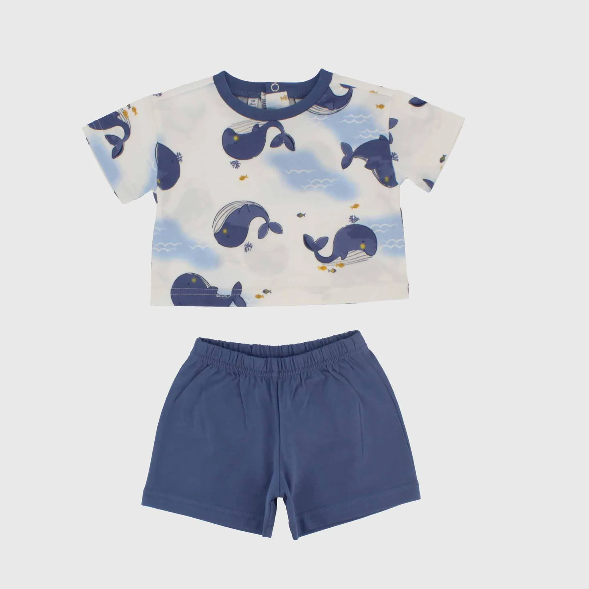 Completo due pezzi da Neonato, BIANCO