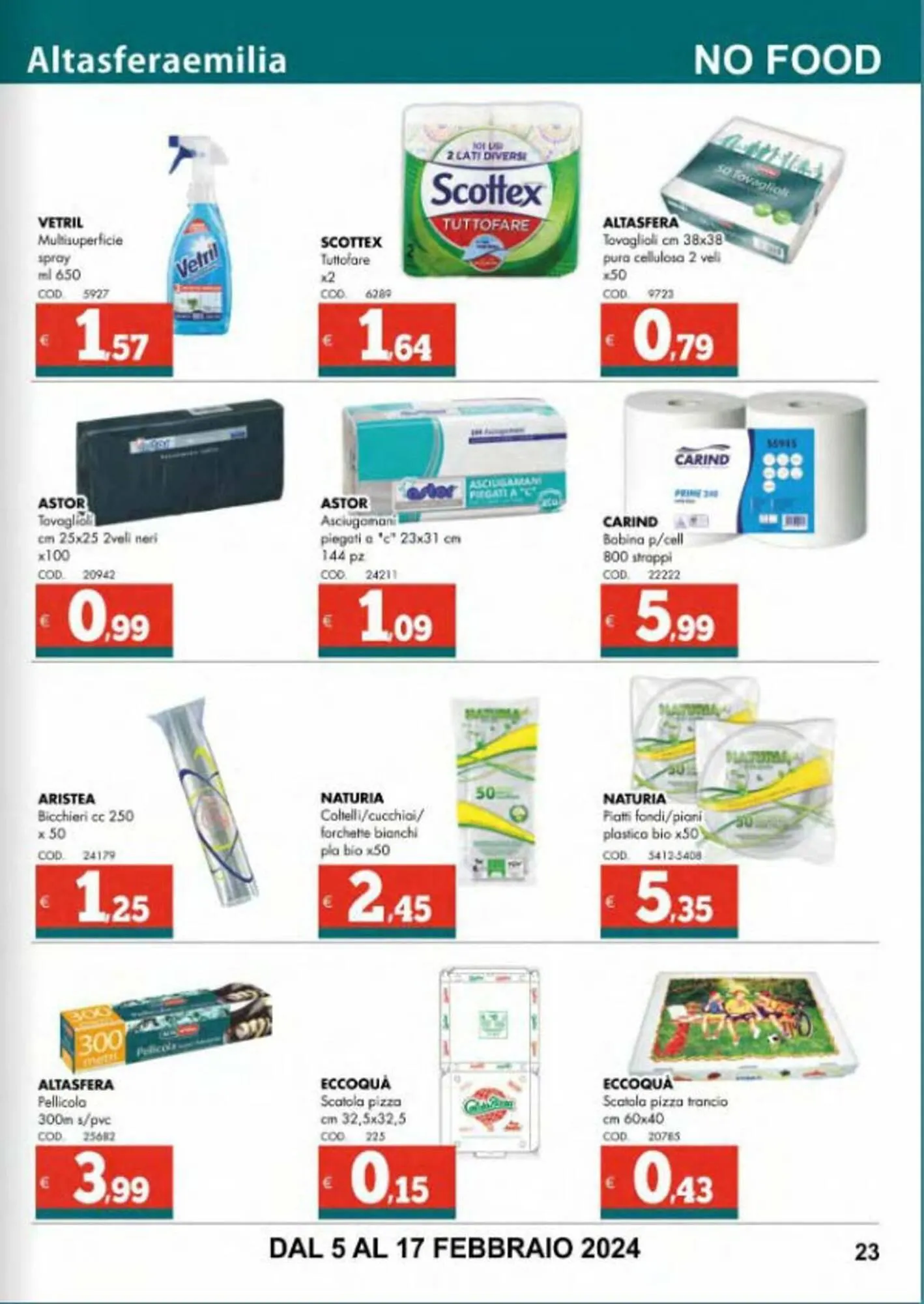 Volantino Altasfera professionisti da 5 febbraio a 17 febbraio di 2024 - Pagina del volantino 23