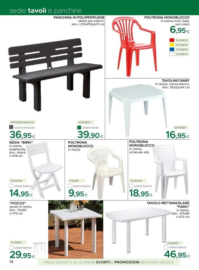 Catalogo giardino 2024 da 19 giugno a 31 agosto di 2024 - Pagina del volantino 14