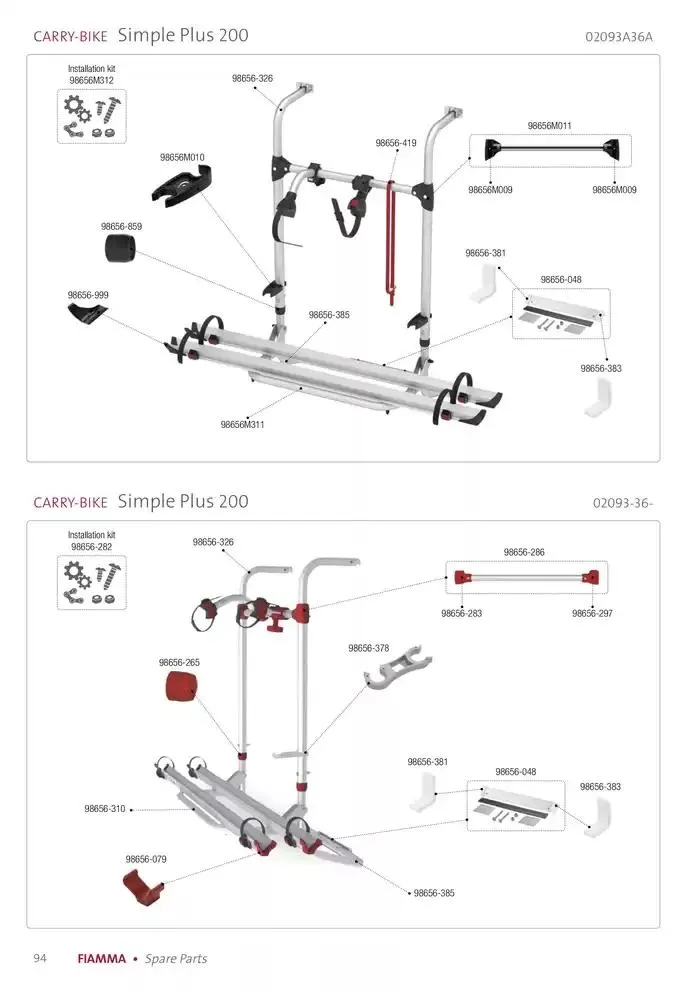 Spare parts catalogo 2025 da 14 gennaio a 31 dicembre di 2025 - Pagina del volantino 94