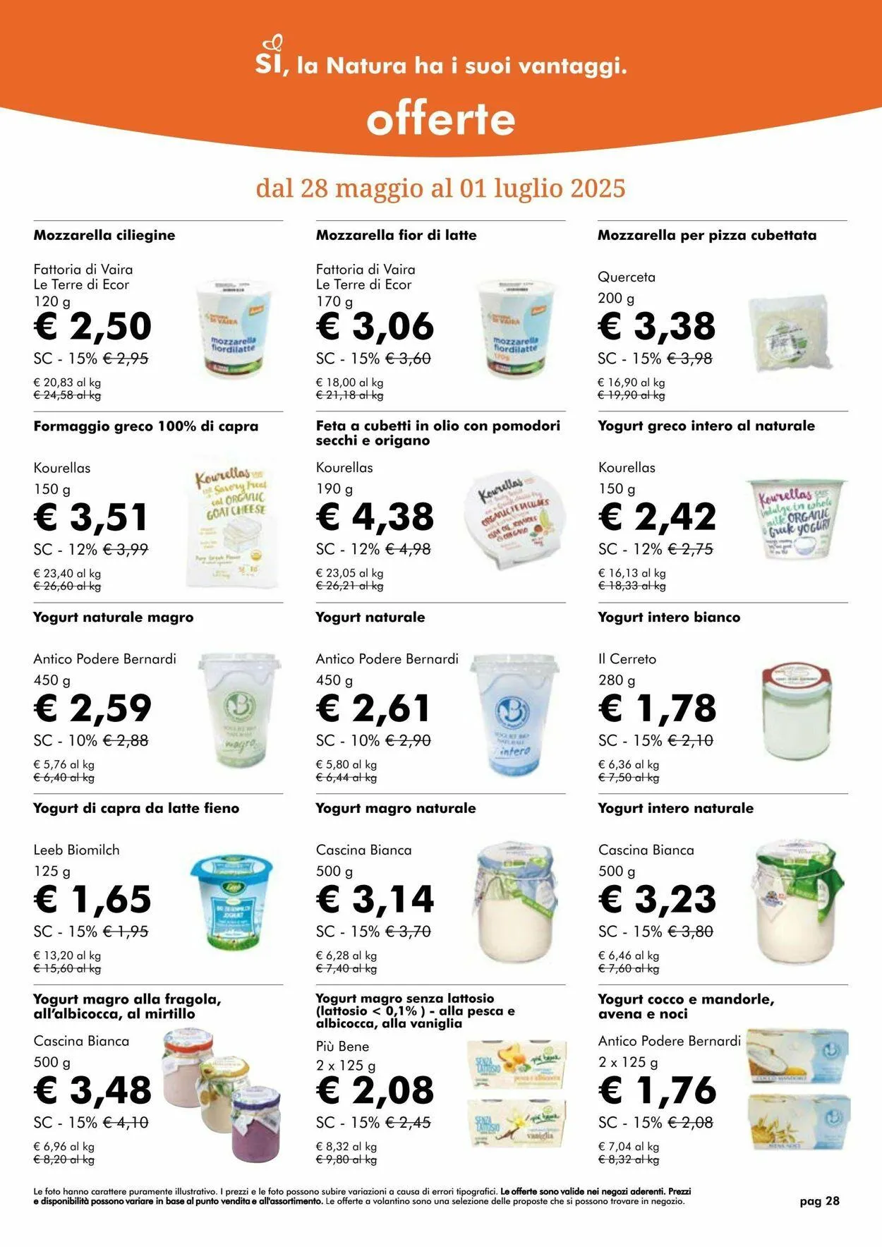Natura Sì Volantino attuale da 8 luglio a 22 luglio di 2025 - Pagina del volantino 28