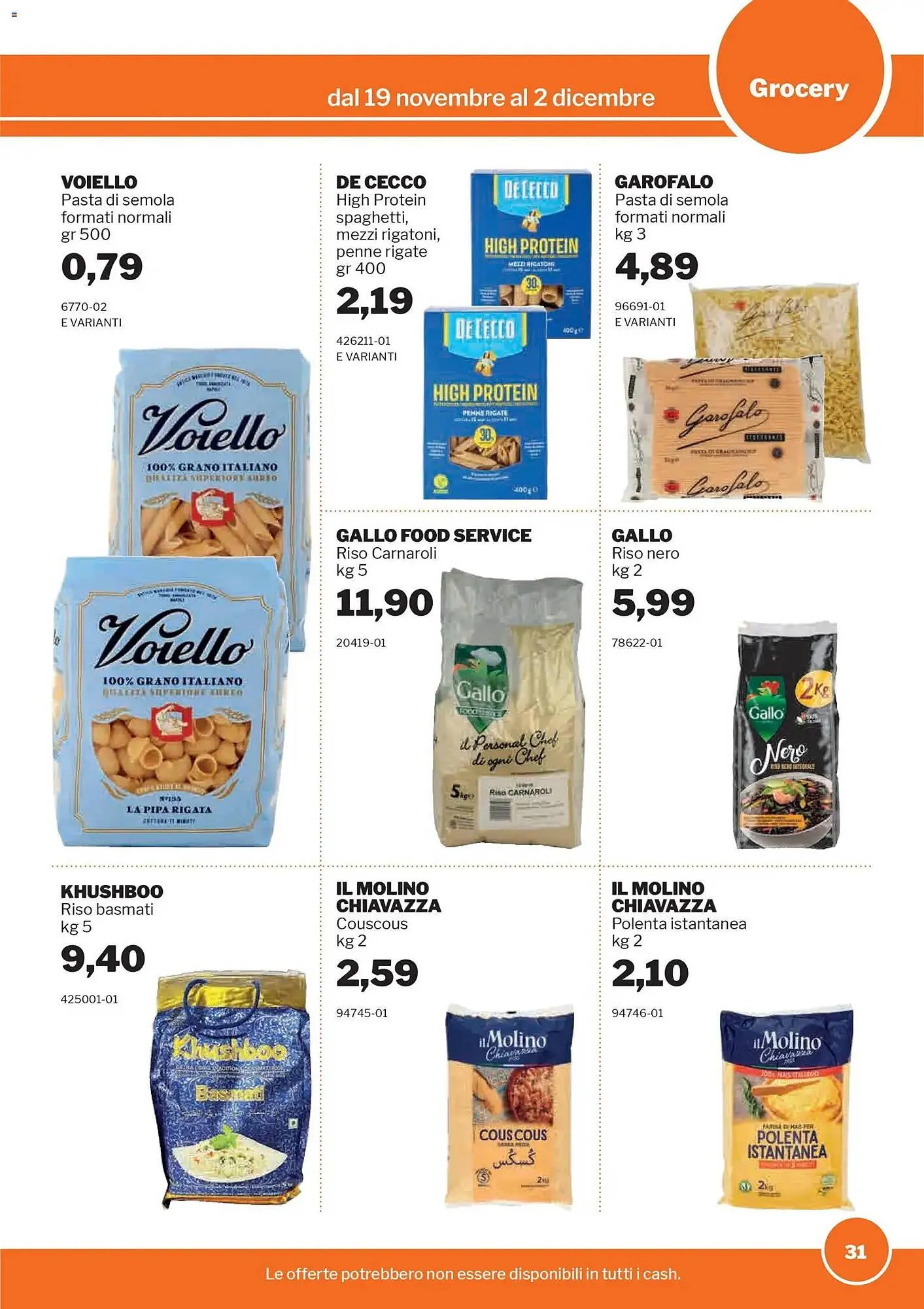 Volantino GrosMarket da 19 novembre a 2 dicembre di 2025 - Pagina del volantino 31