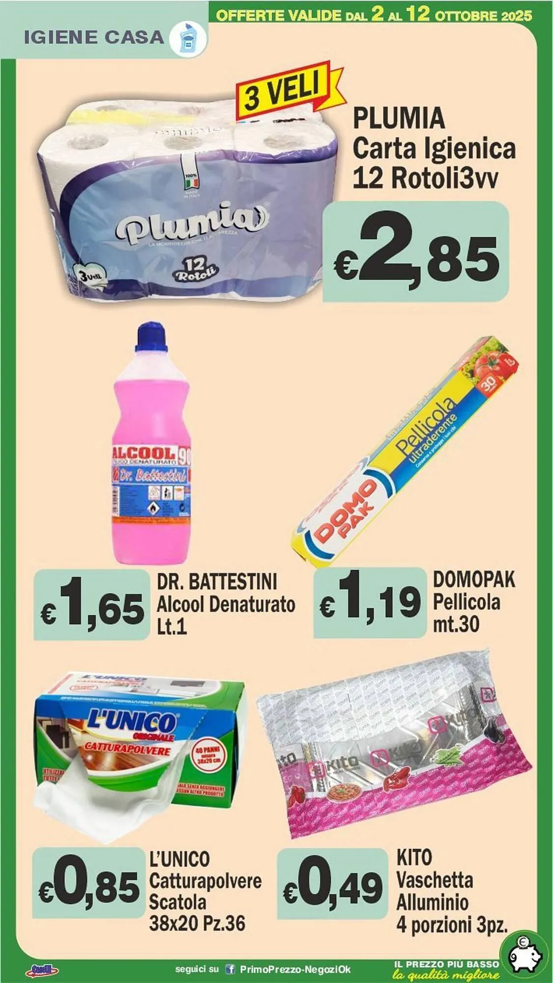 Volantino Primo Prezzo da 2 ottobre a 12 ottobre di 2025 - Pagina del volantino 18