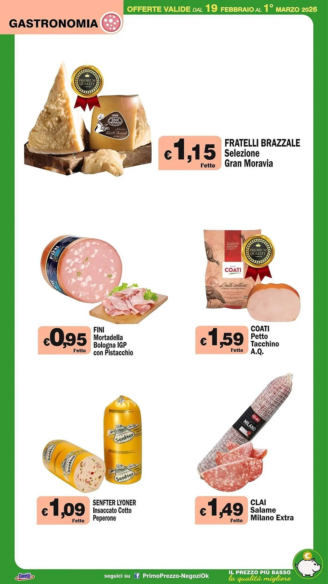 Volantino Primo Prezzo da 19 febbraio a 1 marzo di 2026 - Pagina del volantino 38