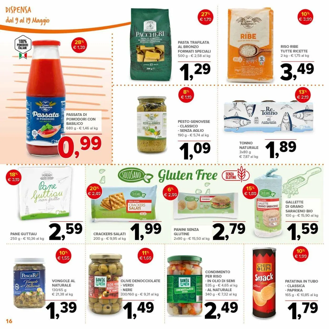 Todis Volantino attuale da 15 maggio a 29 maggio di 2024 - Pagina del volantino 16