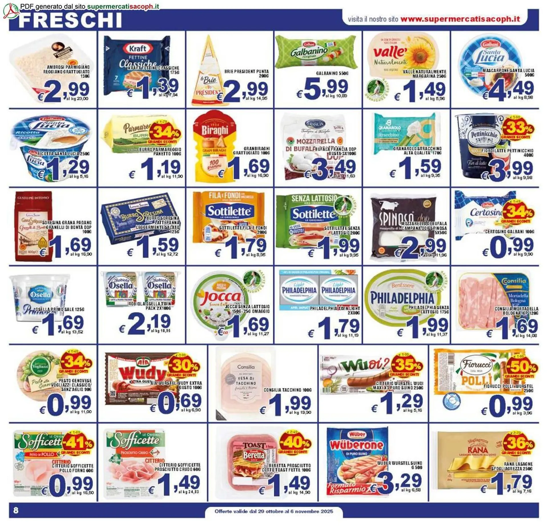 Volantino Sacoph da 30 ottobre a 6 novembre di 2025 - Pagina del volantino 8