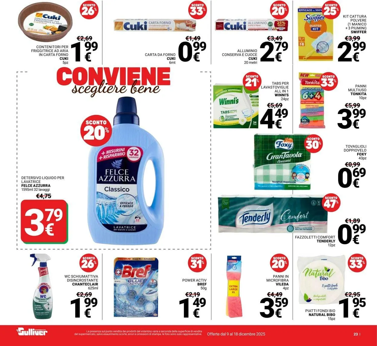 Gulliver Volantino attuale da 9 dicembre a 18 dicembre di 2025 - Pagina del volantino 23