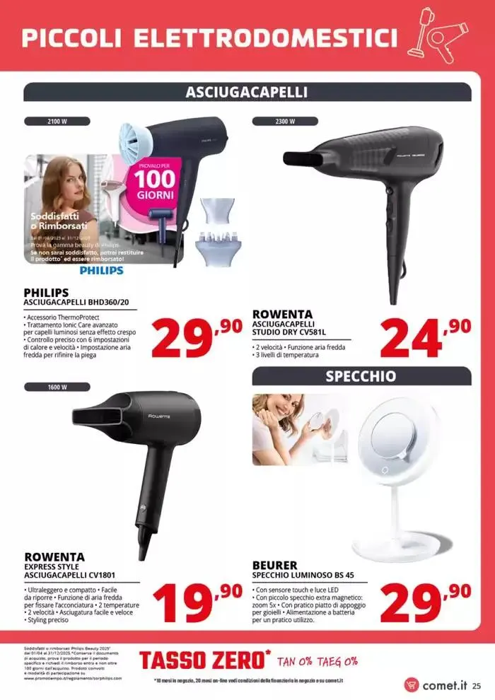 Speciale Piccoli Elettrodomestici da Comet! da 3 aprile a 16 aprile di 2025 - Pagina del volantino 25