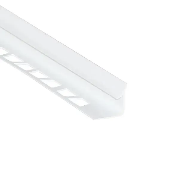 Profilo angolare esterno in pvc bianco opaco Sp 8mm x L 0.8 cm x L 2.5 m