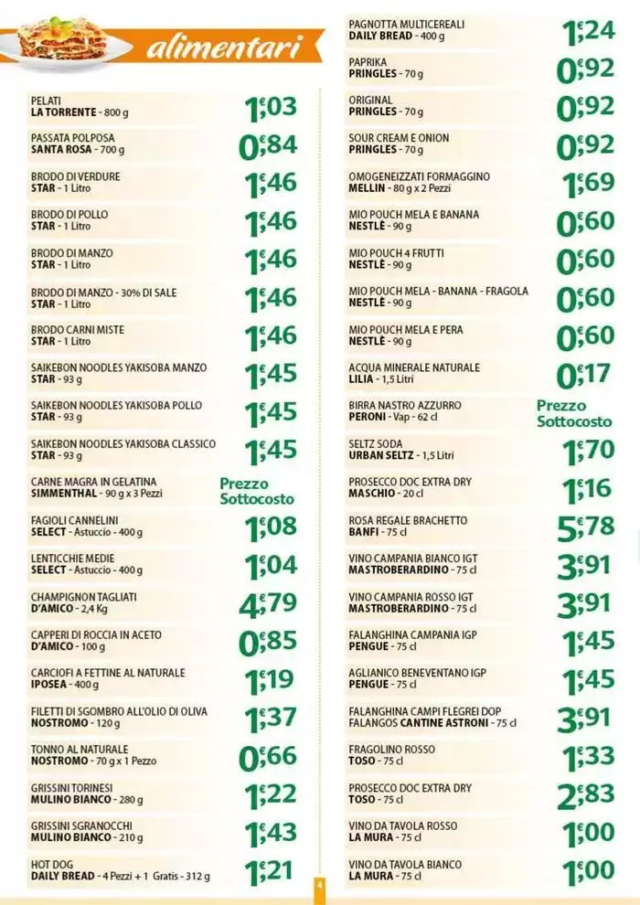 Sottocosto da 17 marzo a 22 marzo di 2025 - Pagina del volantino 4