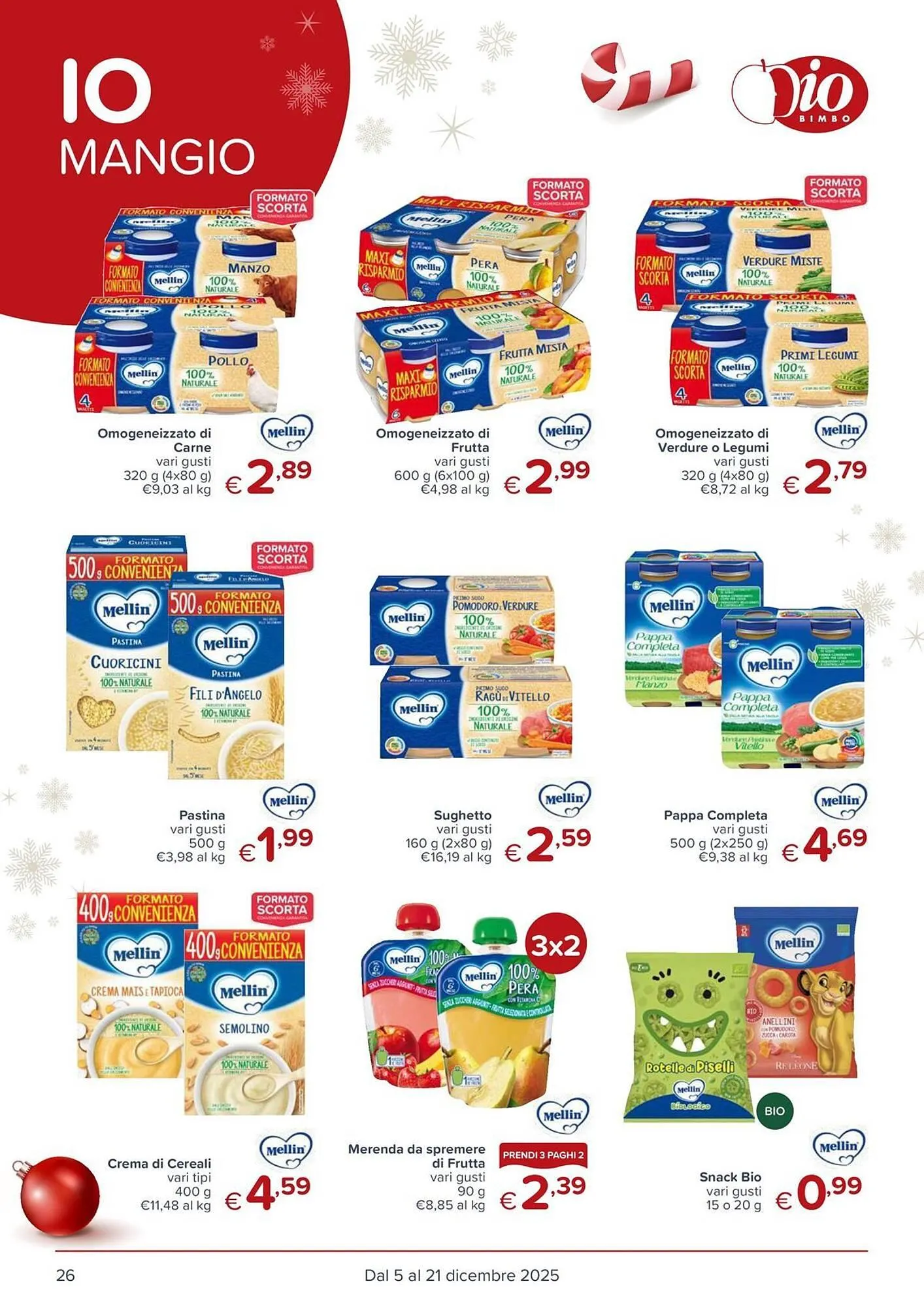 Volantino Io Bimbo da 5 dicembre a 21 dicembre di 2025 - Pagina del volantino 26