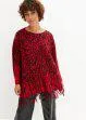 Maglione stile poncho in fantasia animalier
