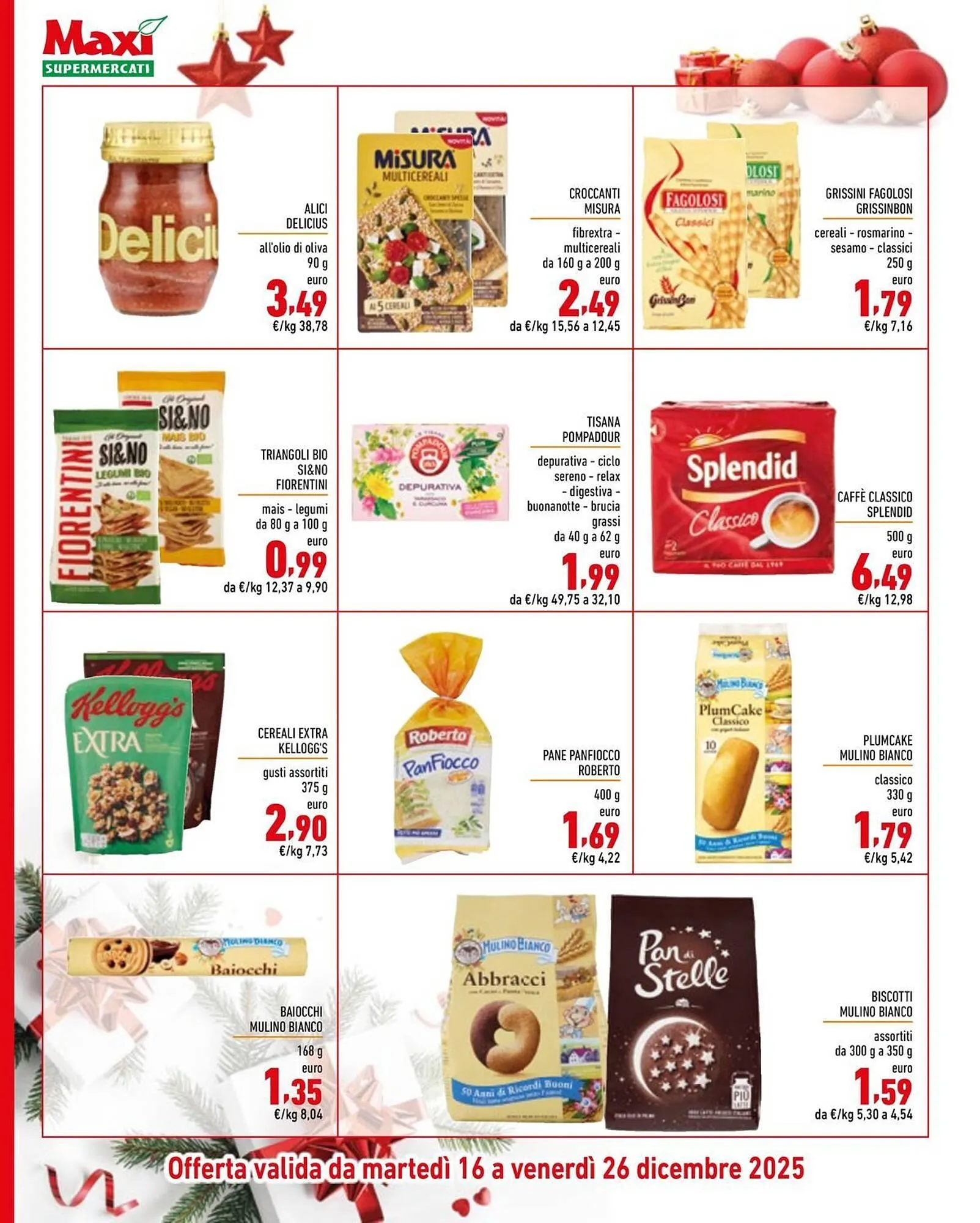 Volantino Maxi Supermercati da 16 dicembre a 26 dicembre di 2025 - Pagina del volantino 12