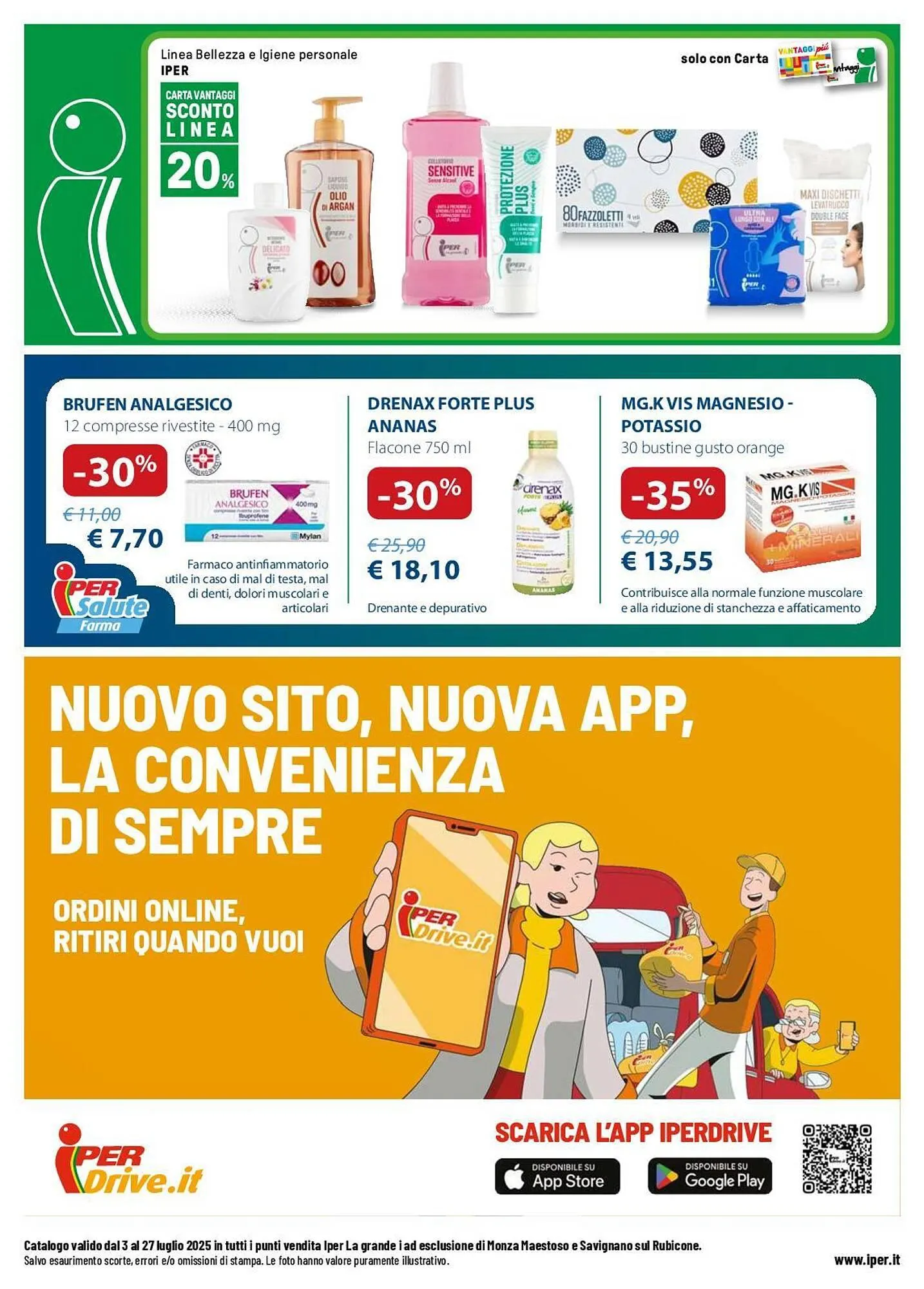 Volantino Iper La Grande da 3 luglio a 27 luglio di 2025 - Pagina del volantino 20