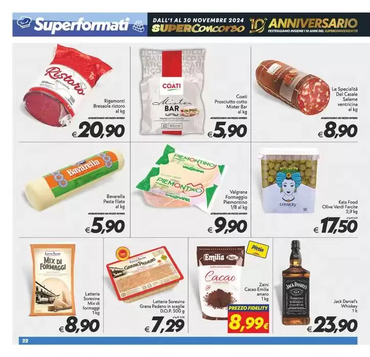 Anniversario festeggiamo insieme da 26 novembre a 5 dicembre di 2024 - Pagina del volantino 22