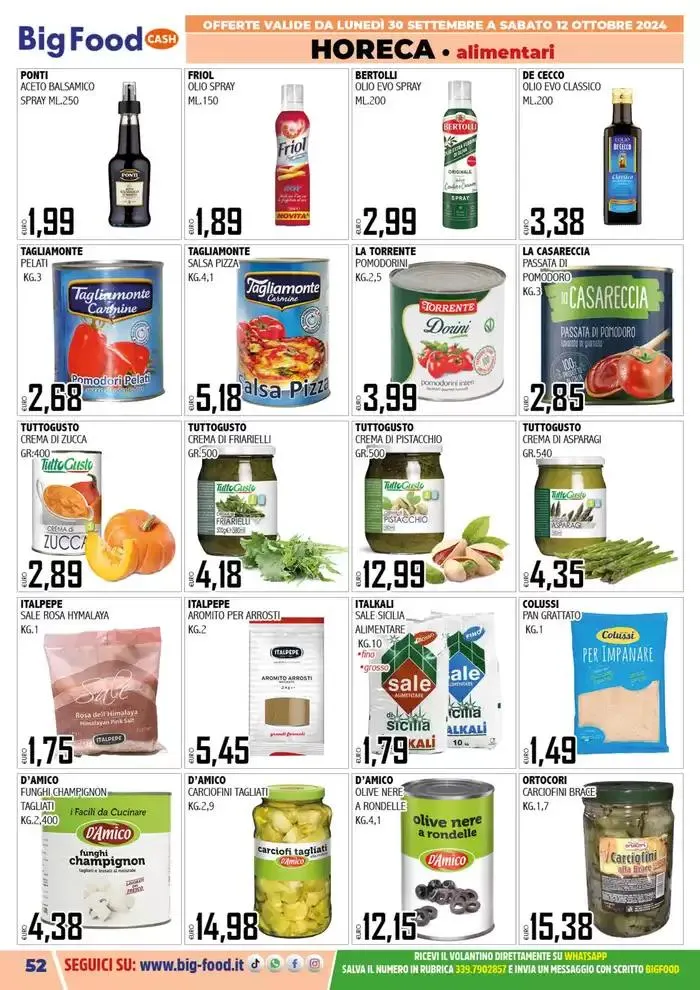 Sottocosto da 30 settembre a 12 ottobre di 2024 - Pagina del volantino 52