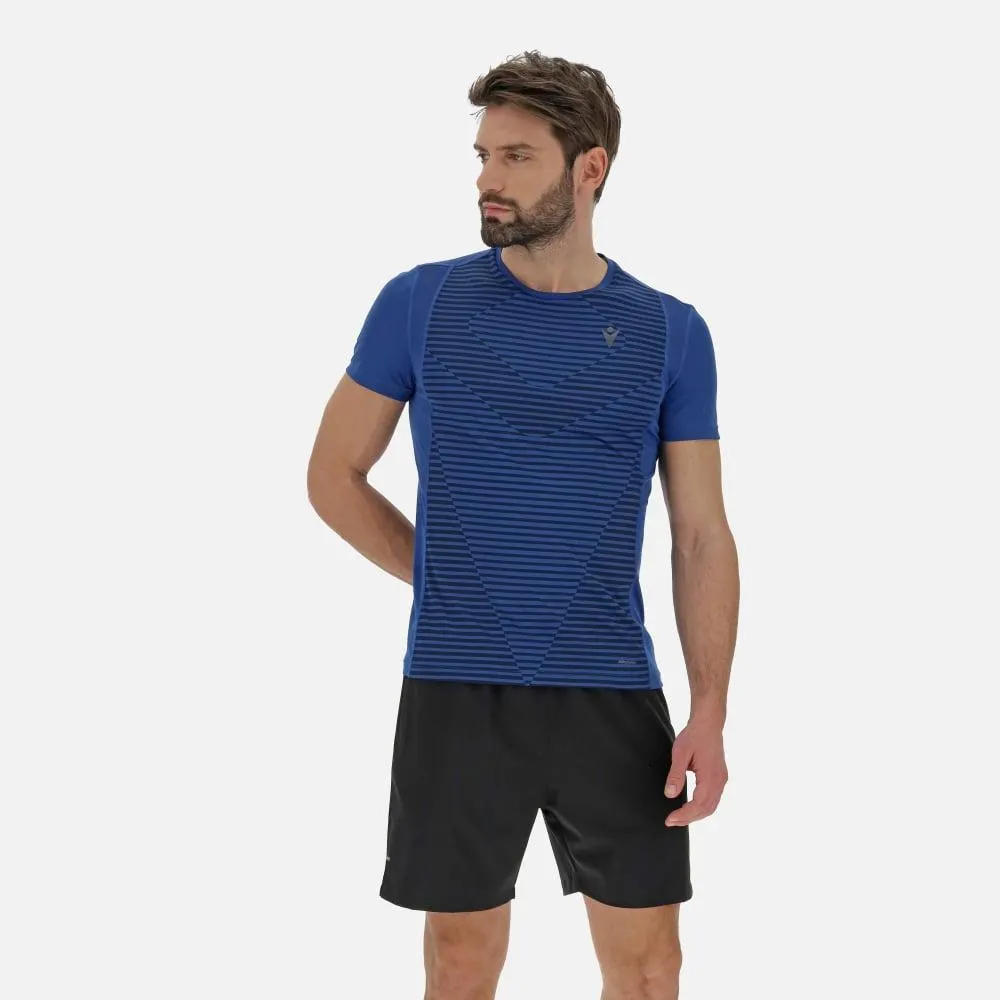 Maglia running uomo sean blu