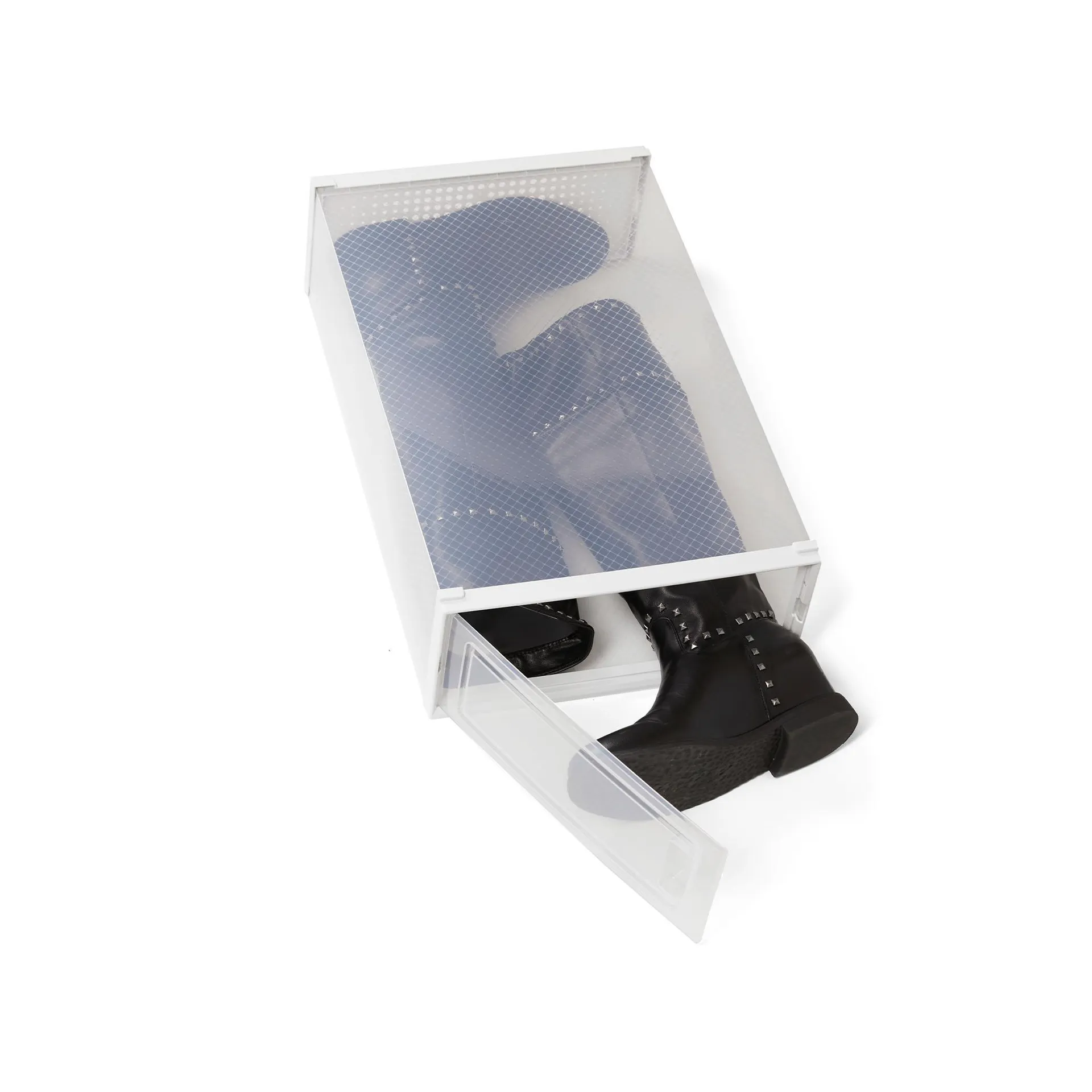 Scatole Impilabili Per Stivali - Set Da 2 Pz